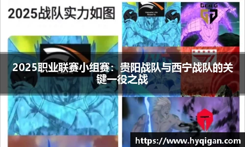 2025职业联赛小组赛：贵阳战队与西宁战队的关键一役之战
